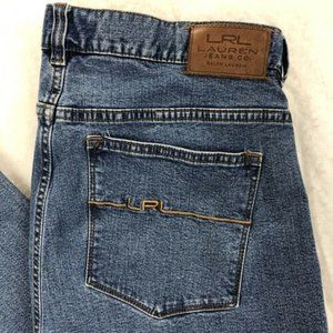 Lauren Ralph Lauren LRL Women's Size 14 P Jeans Classic Straight Blue Denim